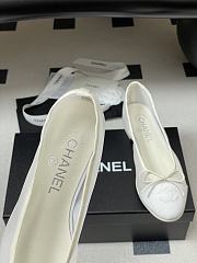 Colestore Chanel Ballet flats Mesh & Grosgrain White - 5
