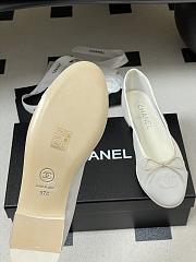 Colestore Chanel Ballet flats Mesh & Grosgrain White - 3