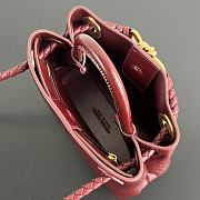 Colestore Bottega Veneta Andiamo Mini Top Handle Bag In Crocodile-Embossed Leather Red - 4