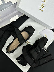 Colestore Dior Grosgrain Black Fringe Songe Ballet Flats - 4