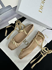 Colestore Dior D-Joy Ballet Flat in Beige - 4