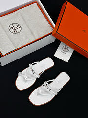 Colestore Hermes Miss Sandal Blanc - 1