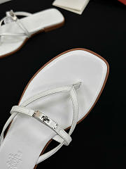 Colestore Hermes Miss Sandal Blanc - 5