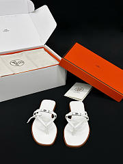 Colestore Hermes Miss Sandal Blanc - 2