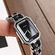 Colestore Chanel Première Iconic Chain Watch Steel and Black leather - 6