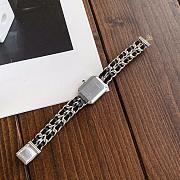 Colestore Chanel Première Iconic Chain Watch Steel and Black leather - 2