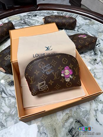 Colestore  Louis Vuitton Cosmetic Pouch PM Monogram Canvas 17x12x6cm