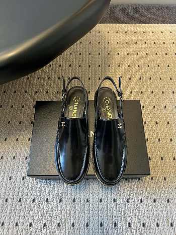 Colestore Chanel Slingbacks   Shiny Calfskin  Black