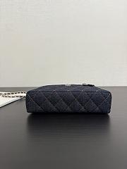 Colestore Chanel  Classic Vanity With Chain   Denim & Gold Metal  Dark Blue & Orange 17 x 19.5 x 5cm - 6