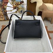 Colestore Hermes Mini Kelly Noir Epsom 19x12x6cm - 6
