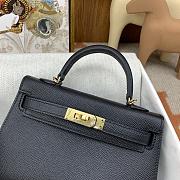 Colestore Hermes Mini Kelly Noir Epsom 19x12x6cm - 5