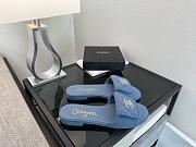 Colestore Chanel Mules Cotton Blue Denim - 5