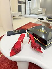 Colestore Christian Louboutin Lasera Strass Mule Veau velours - Fever - 6