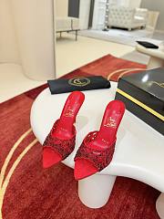 Colestore Christian Louboutin Lasera Strass Mule Veau velours - Fever - 3