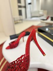 Colestore Christian Louboutin Lasera Strass Mule Veau velours - Fever - 2