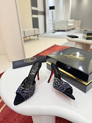 Colestore Christian Louboutin Lasera Strass Mule Black - 6