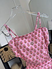 Colestore Gucci Jersey Swimsuit in Pink  - 5