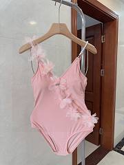 Colestore Miu Miu Rroba Plazhi Pink Swimsuit - 1