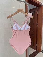 Colestore Miu Miu Rroba Plazhi Pink Swimsuit - 3