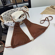 Colestore Loewe Anagram Shimmer Halter Triangle Bikini Set - 5