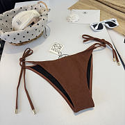 Colestore Loewe Anagram Shimmer Halter Triangle Bikini Set - 2