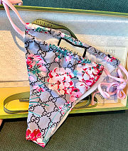 Colestore Gucci GG Floral Print Triangle Bikini Set - 4