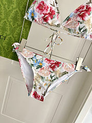 Colestore Gucci Ancora Floral Triangle Bikini & Sarong Set - 6