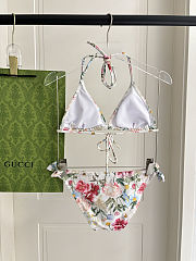 Colestore Gucci Ancora Floral Triangle Bikini & Sarong Set - 5