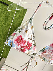 Colestore Gucci Ancora Floral Triangle Bikini & Sarong Set - 2