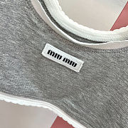 Colestore Miu Miu Ribbed Knit Set With Logo Grey - 2
