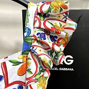 Colestore Dolce & Gabbana Ruffled Enamel Print Beach Vacation Swimsuit - 5
