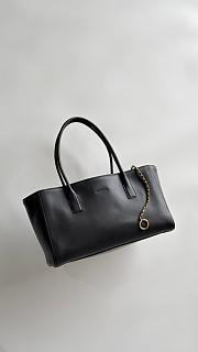 Colestore Chanel Small Tote   Calfskin & Gold-Tone Metal  Black 20x39x13cm - 5