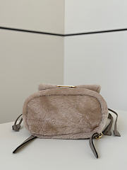 Colestore  Fendi Backpack Fur Grey 26x12x27cm - 6