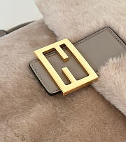 Colestore  Fendi Backpack Fur Grey 26x12x27cm - 3