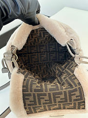Colestore  Fendi Backpack Fur Grey 26x12x27cm - 2