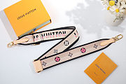 Colestore Louis Vuitton Jacquard Non-adjustable Speedy Bandouliere Strap Black/Pink 111 x 4 x 0.2cm - 6