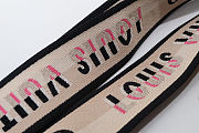 Colestore Louis Vuitton Jacquard Non-adjustable Speedy Bandouliere Strap Black/Pink 111 x 4 x 0.2cm - 4