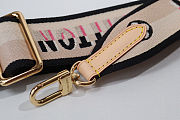 Colestore Louis Vuitton Jacquard Non-adjustable Speedy Bandouliere Strap Black/Pink 111 x 4 x 0.2cm - 2