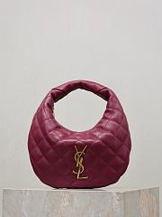 Colestore YSL  Saint Laurent ICARINO in quilted nappa in Deep Fuchsia 17×13×3cm - 1
