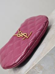 Colestore YSL  Saint Laurent ICARINO in quilted nappa in Deep Fuchsia 17×13×3cm - 3