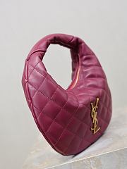 Colestore YSL  Saint Laurent ICARINO in quilted nappa in Deep Fuchsia 17×13×3cm - 4