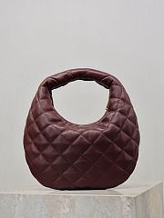 Colestore YSL  Saint Laurent ICARINO in quilted nappa in Bordeaux 17×13×3cm - 5