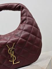 Colestore YSL  Saint Laurent ICARINO in quilted nappa in Bordeaux 17×13×3cm - 2