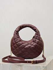 Colestore YSL Saint Laurent ICARINO mini in quilted nappa in Bordeaux 19x12x5cm - 5