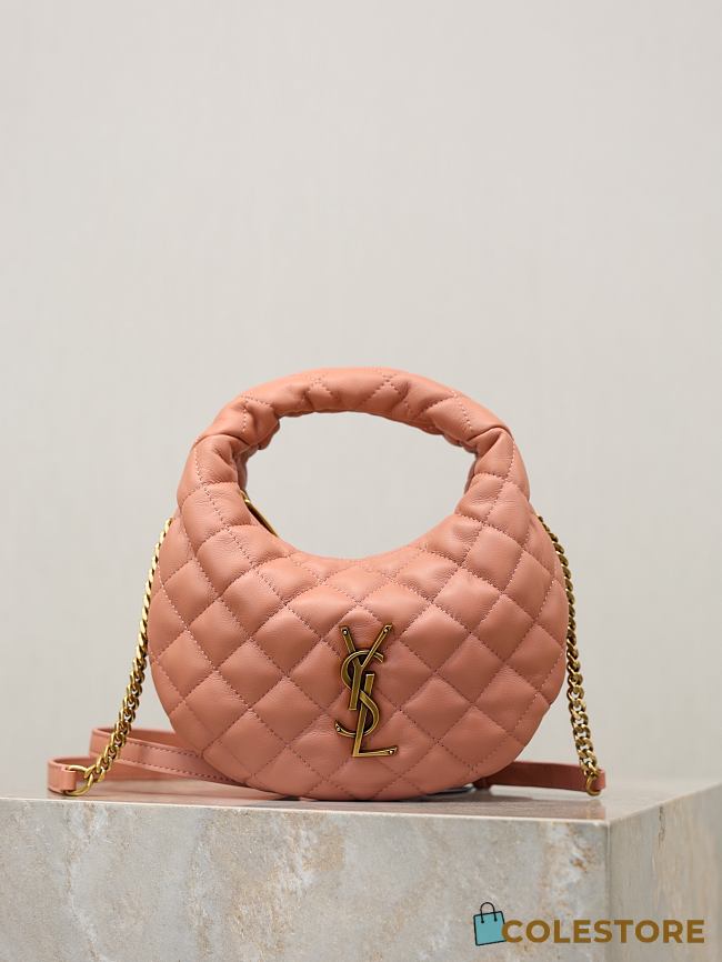 Colestore YSL Saint Laurent ICARINO mini in quilted nappa in Hortensia 19x12x5cm - 1