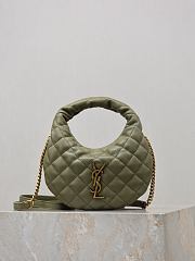 Colestore YSL Saint Laurent ICARINO mini in quilted nappa in Strong Moss  19x12x5cm - 1