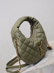 Colestore YSL Saint Laurent ICARINO mini in quilted nappa in Strong Moss  19x12x5cm - 3