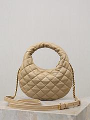 Colestore YSL Saint Laurent ICARINO mini in quilted nappa in Dark Beige 19x12x5cm - 6