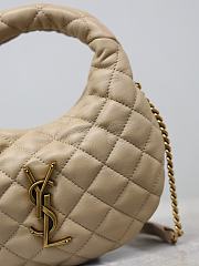 Colestore YSL Saint Laurent ICARINO mini in quilted nappa in Dark Beige 19x12x5cm - 4