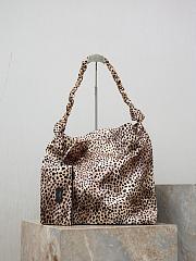 Colestore YSL  Saint Laurent AMALIA in satin in Black and Brown 40×50×5cm - 1